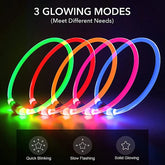 2808GP 3 Modes Dog Luminous Charge Collar Led Usb Cat Dogs Collars Detachable Night Led Glow Dog Loss Prevention Collar Pet Accessories